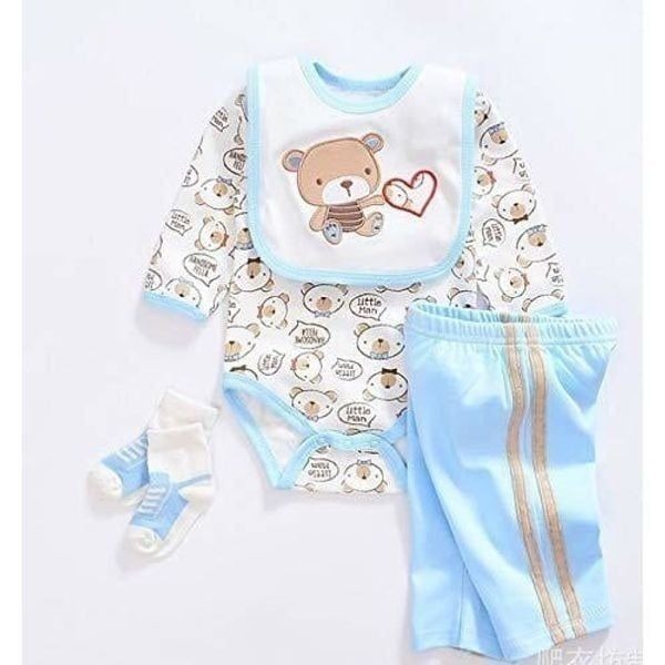 Reborn Baby Dolls Clothes Blue Outfits for 20 - 22 Reborn Doll Boy Baby Clothi