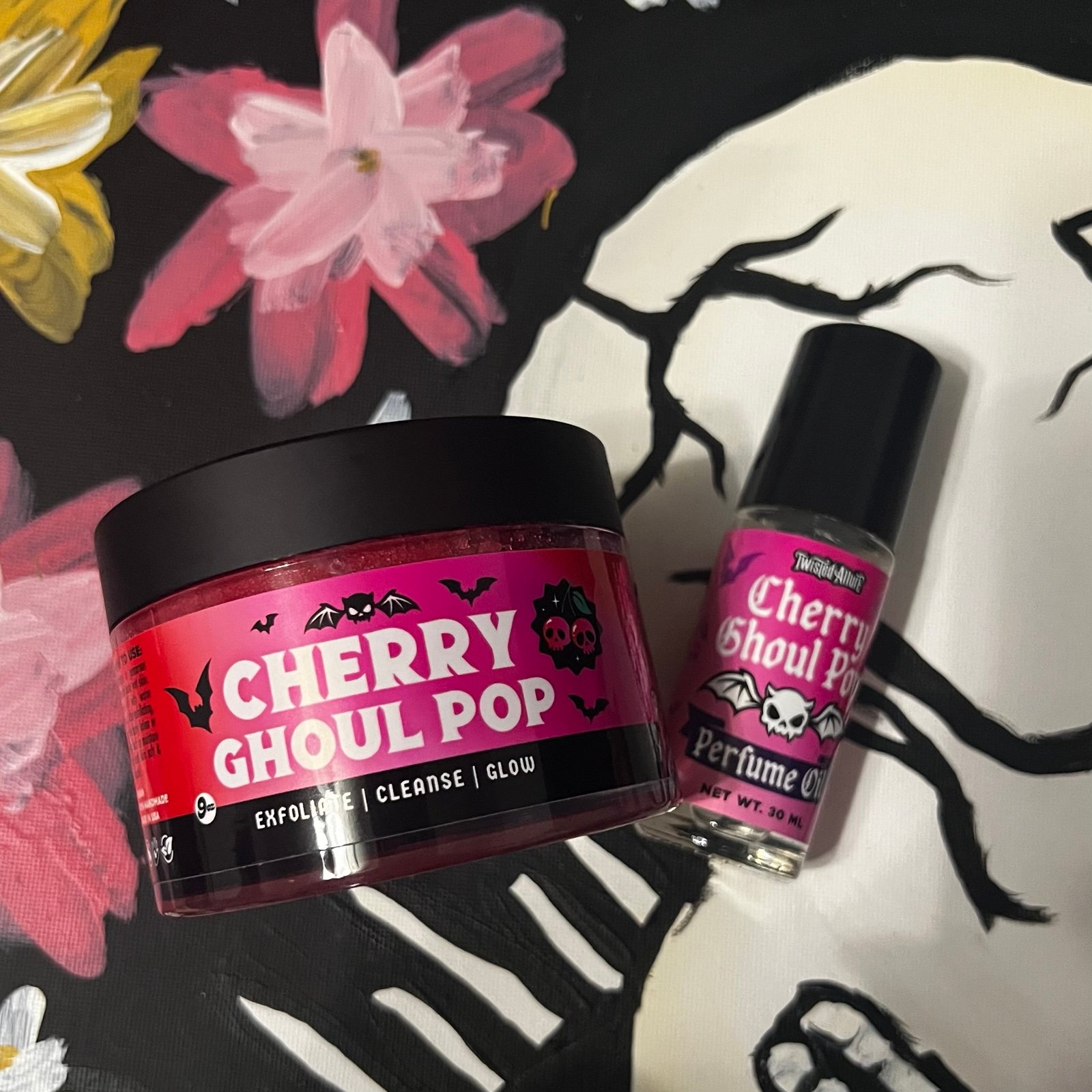 Twisted Allure Luxury Lux Line Perfume Oil & Body Scrub Set Cherry Ghoul Pop