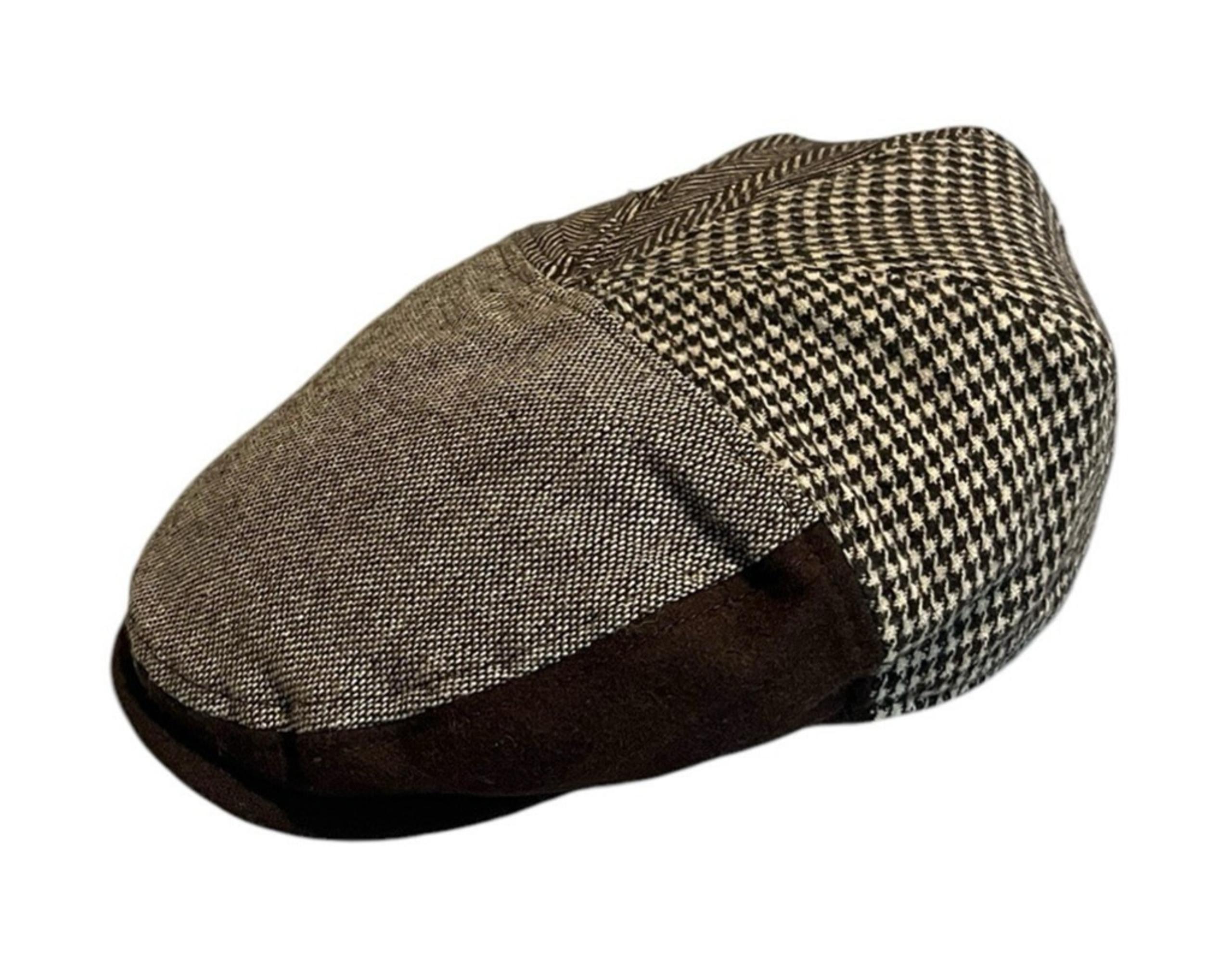 Dockers Newsboy Cabbie Hat Mens L/XL Brown Ear Flaps Wool Blend Cap $40 MSRP NWT