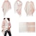 Soia & Kyo Scarfigan Wrap One Size Fits 4-12 Taupe/Light Pink/Off-white Colorblo