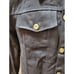 Men's Black Denim Cotton Long Sleeve Buttons Front Casual jeans Jacket Size M