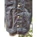 Men's Black Denim Cotton Long Sleeve Buttons Front Casual jeans Jacket Size M