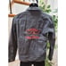 Men's Black Denim Cotton Long Sleeve Buttons Front Casual jeans Jacket Size M