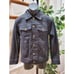 Men's Black Denim Cotton Long Sleeve Buttons Front Casual jeans Jacket Size M
