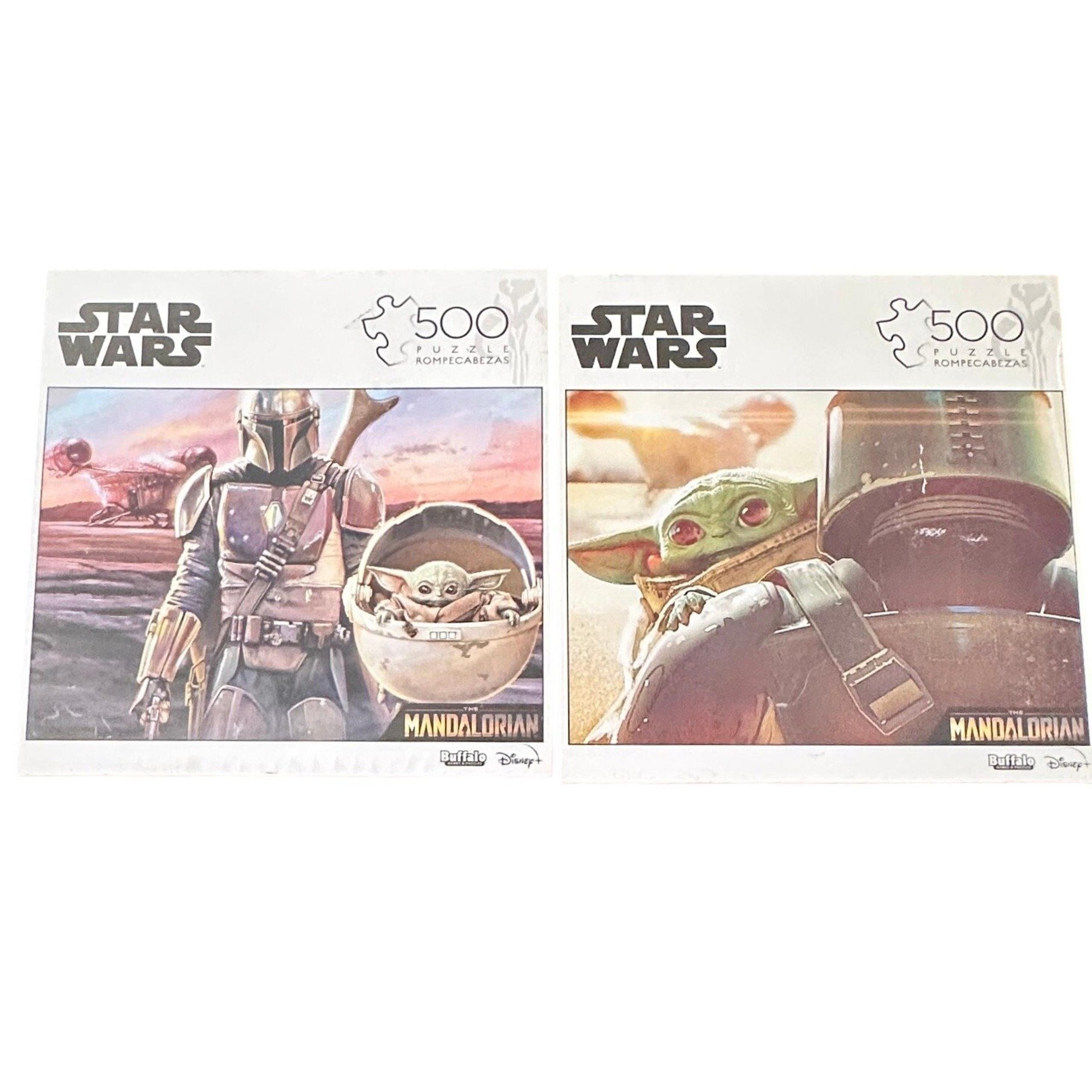 Star Wars Mandalorian Puzzles 500 Piece Jigsaw Puzzle Bundle Buffalo Games