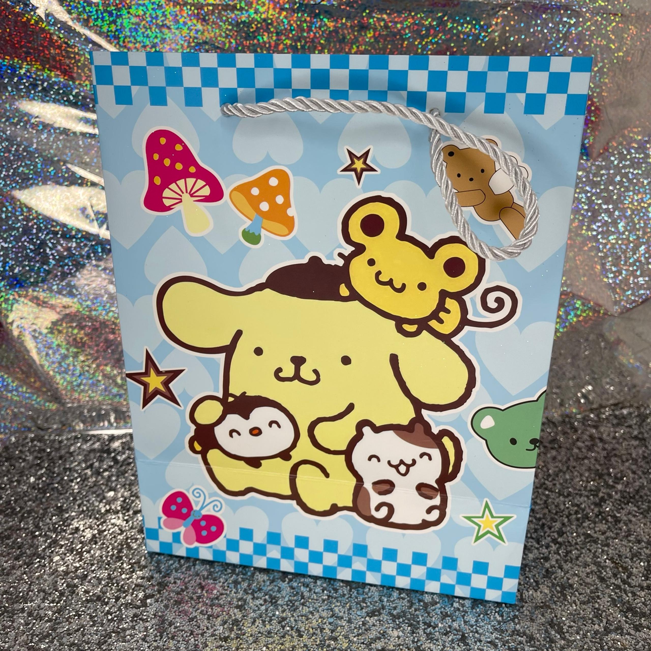 Pompompurin glitter gift bag cardstock new