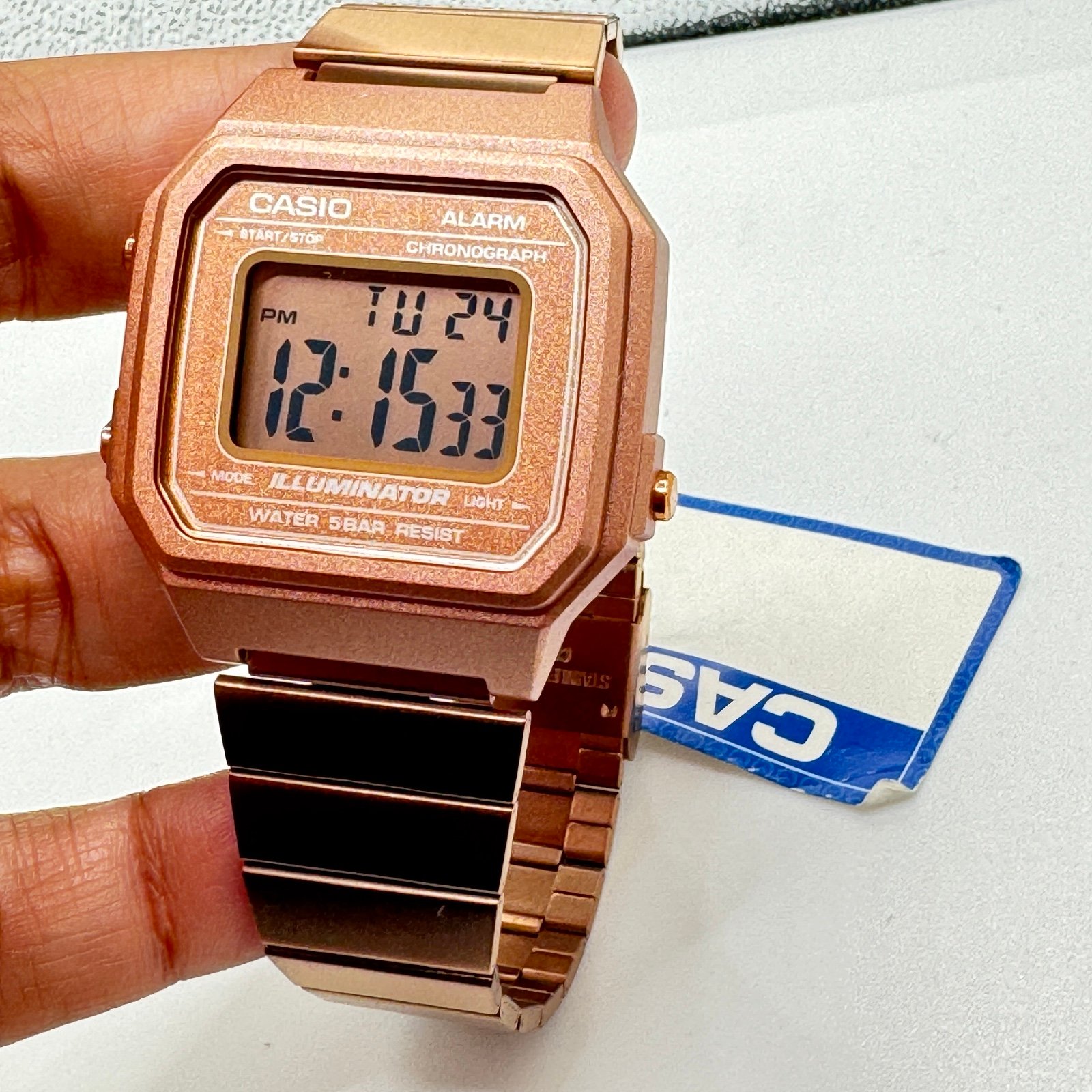 Casio Men Wrist Watch ,  Size 37mm Diameter  Fits up to 8 inches Wrist Round Lon