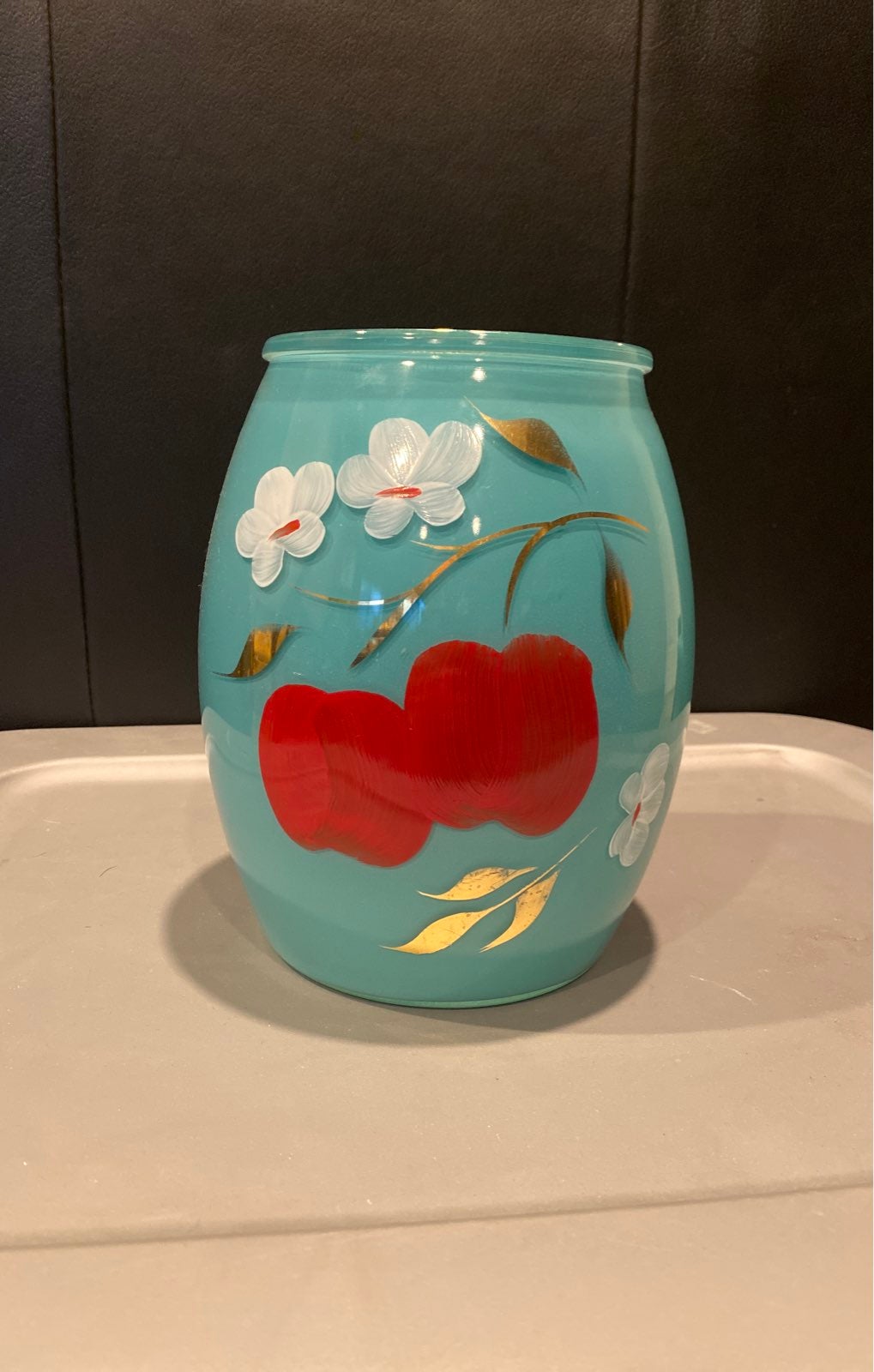 Bartlett Collins Turquoise Jar No Lid