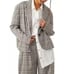 Free People Cali Plaid Set Fit Sz L Blazer Medium Oversized Barrel Pants Size 14