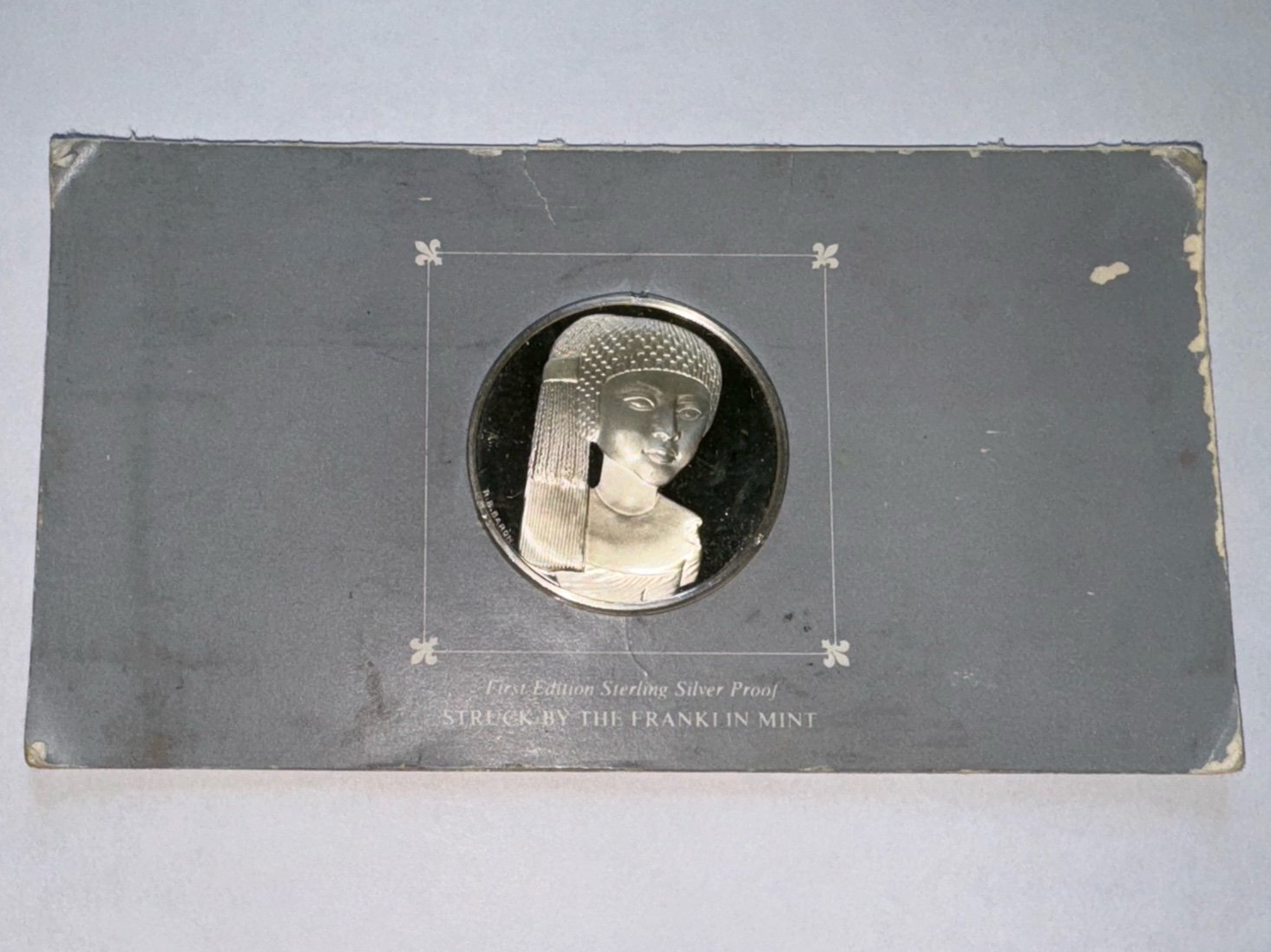 Franklin Mint Treasures of The Louvre .925 Silver Medal Coin