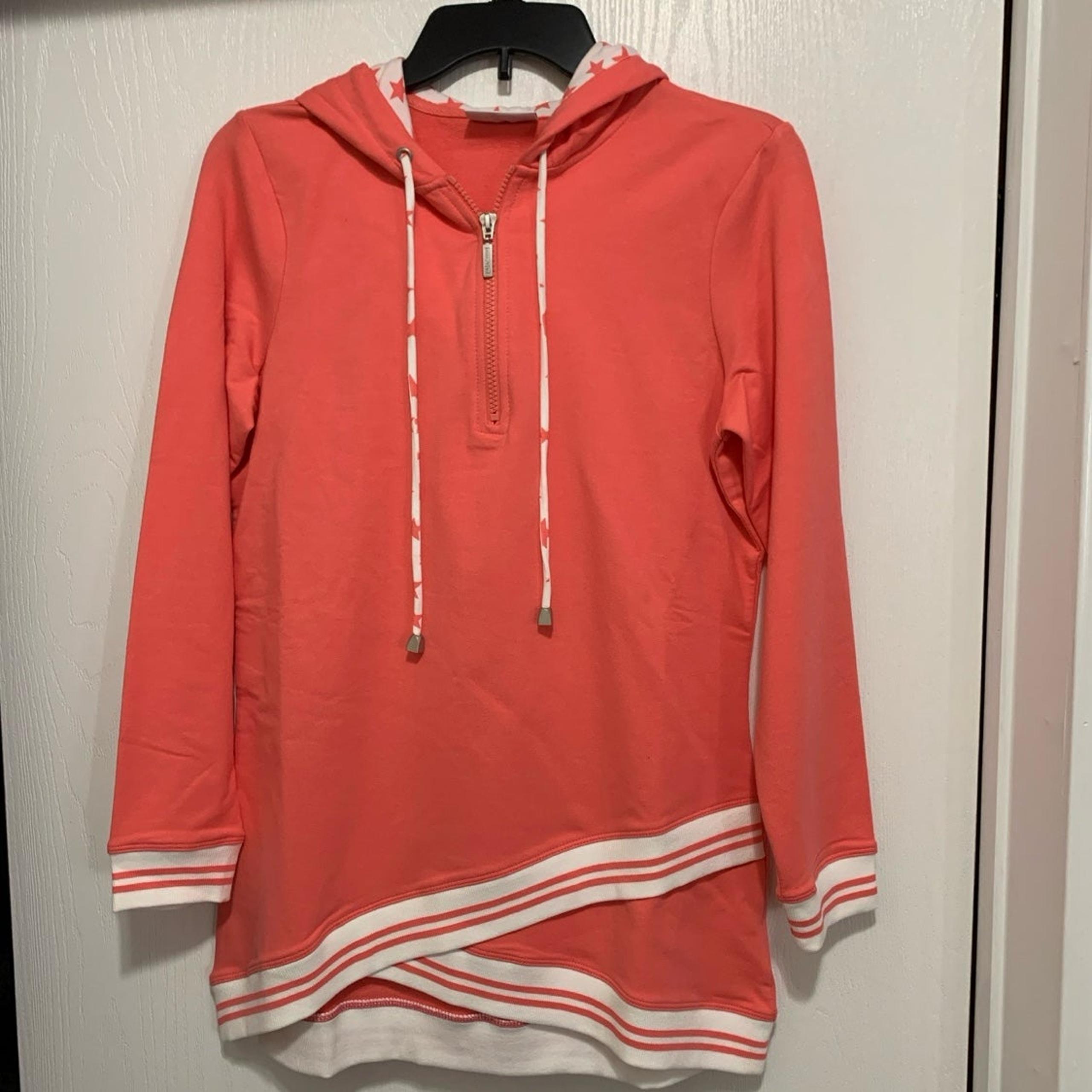 Denim & Co Active 1/4 Zip Pullover Hoodie Size XSmall