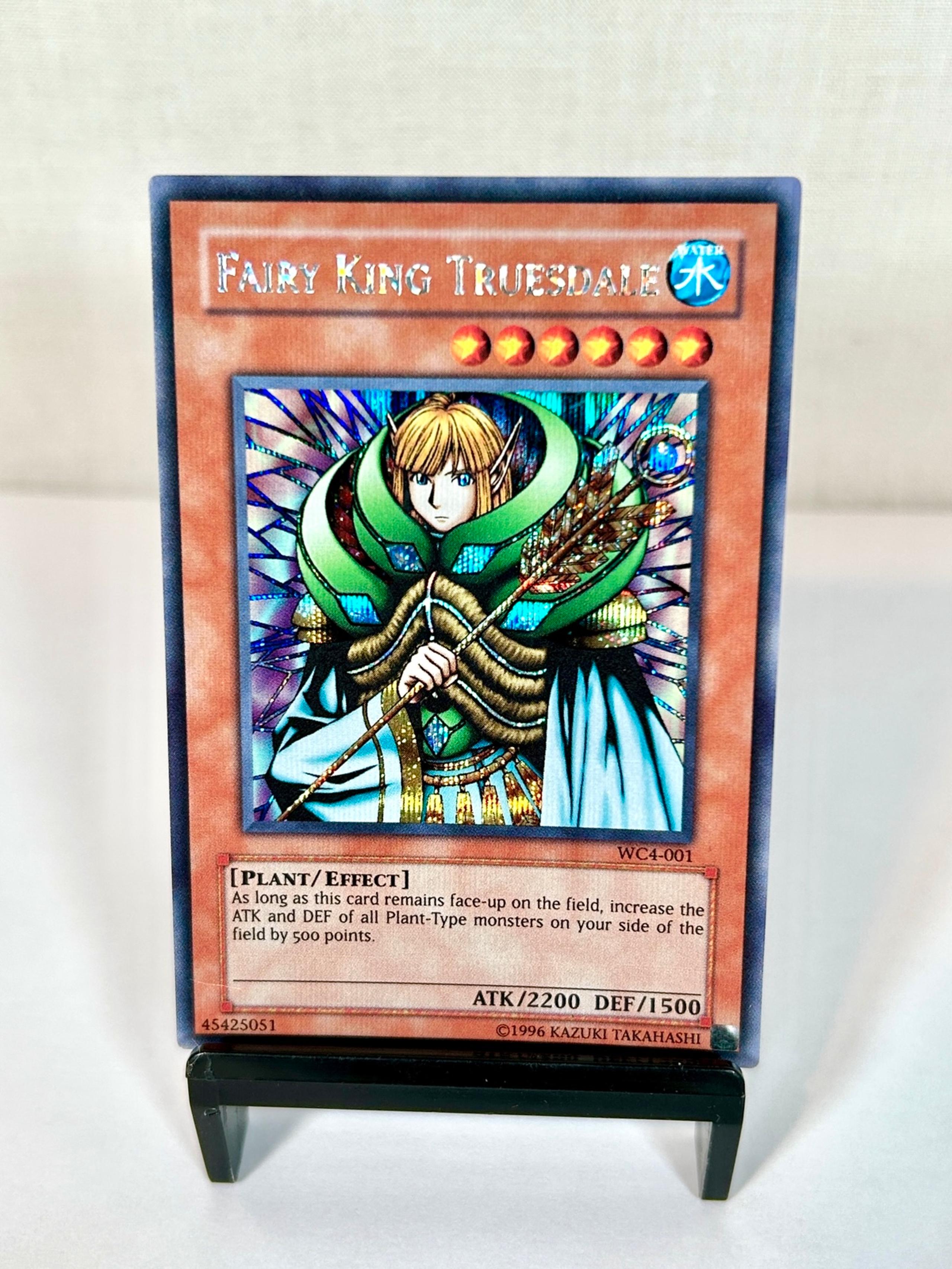 Yugioh Fairy King Truesdale WC4-001 Secret Rare Parallel World Championship MP