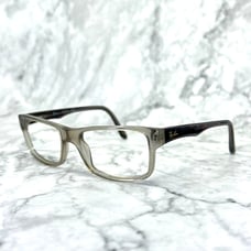 Ray-Ban RB 5246 5077 Brown Clear Rectangle Eyeglasses Frames 52-17-140