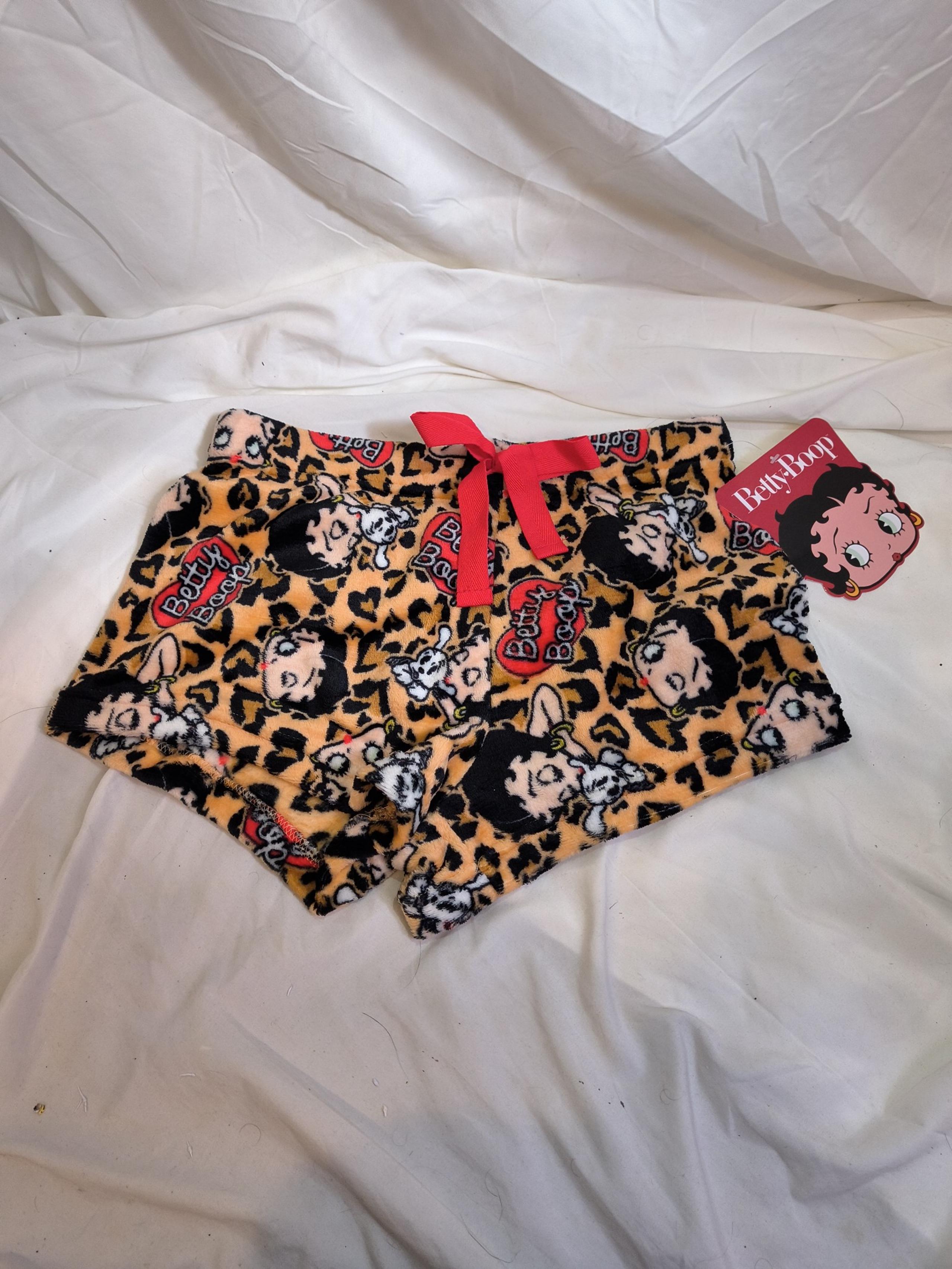 Betty boop PJ sleepwear fuzzy shorts women's size medium