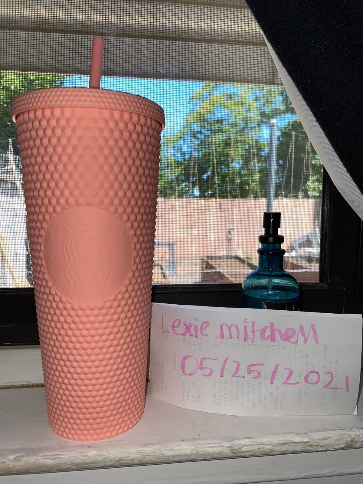 Pink Studded Starbucks Cup