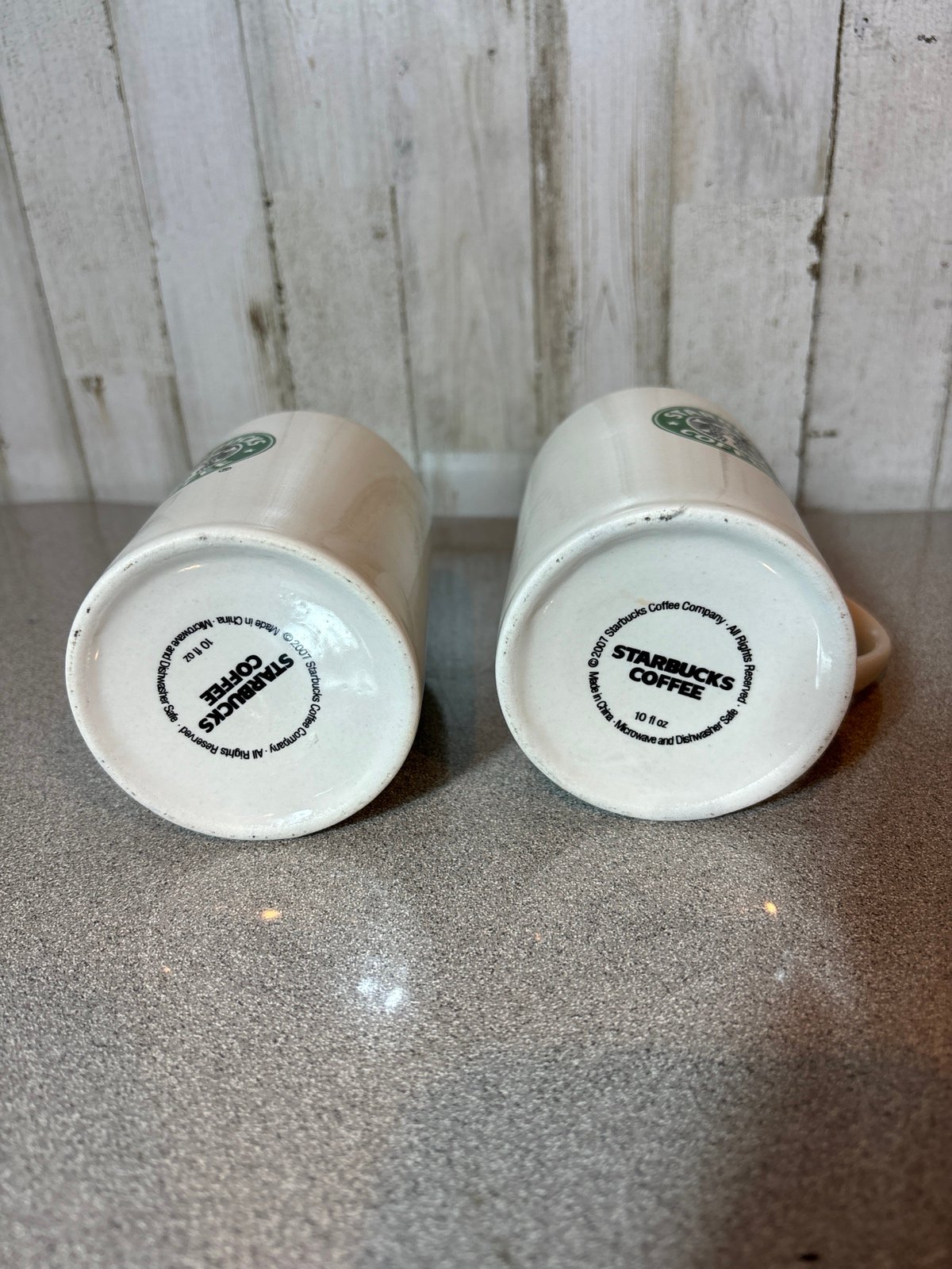 2 Starbucks Tall Slender Coffee/Tea Mug - detail