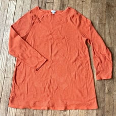 J. Jill XL Orange Textured Tunic Sweater