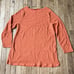 J. Jill XL Orange Textured Tunic Sweater