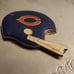 Vintage Chicago Bears Football Helmet German Silver Belt Buckle.