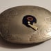 Vintage Chicago Bears Football Helmet German Silver Belt Buckle.