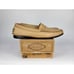 Tods Pellame Leather Loafer Shoes Womens Size 8.5 EUR 38.5 Beige XXWT19PS036