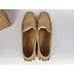 Tods Pellame Leather Loafer Shoes Womens Size 8.5 EUR 38.5 Beige XXWT19PS036