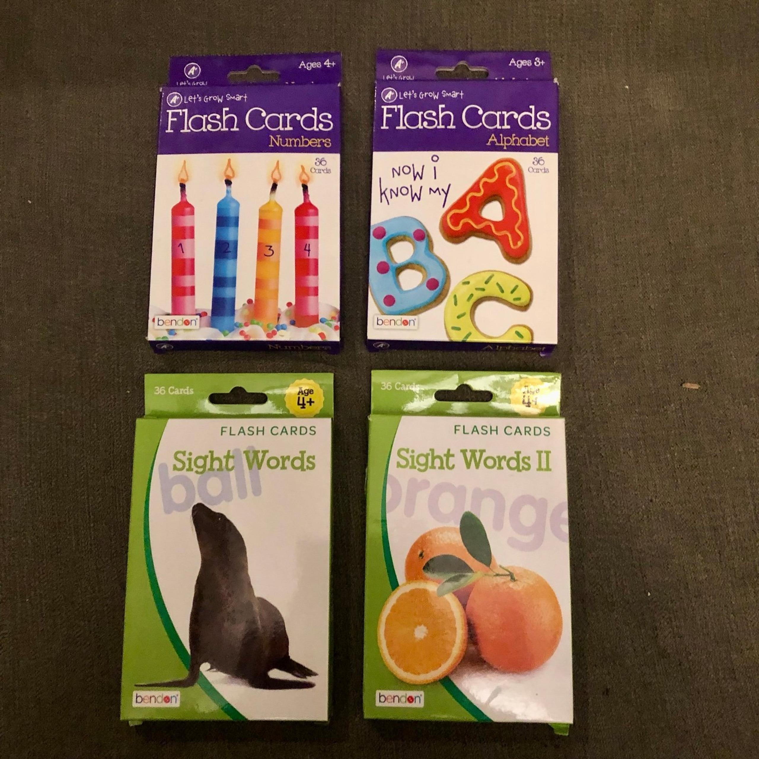 Educational Flash Cards (b55)