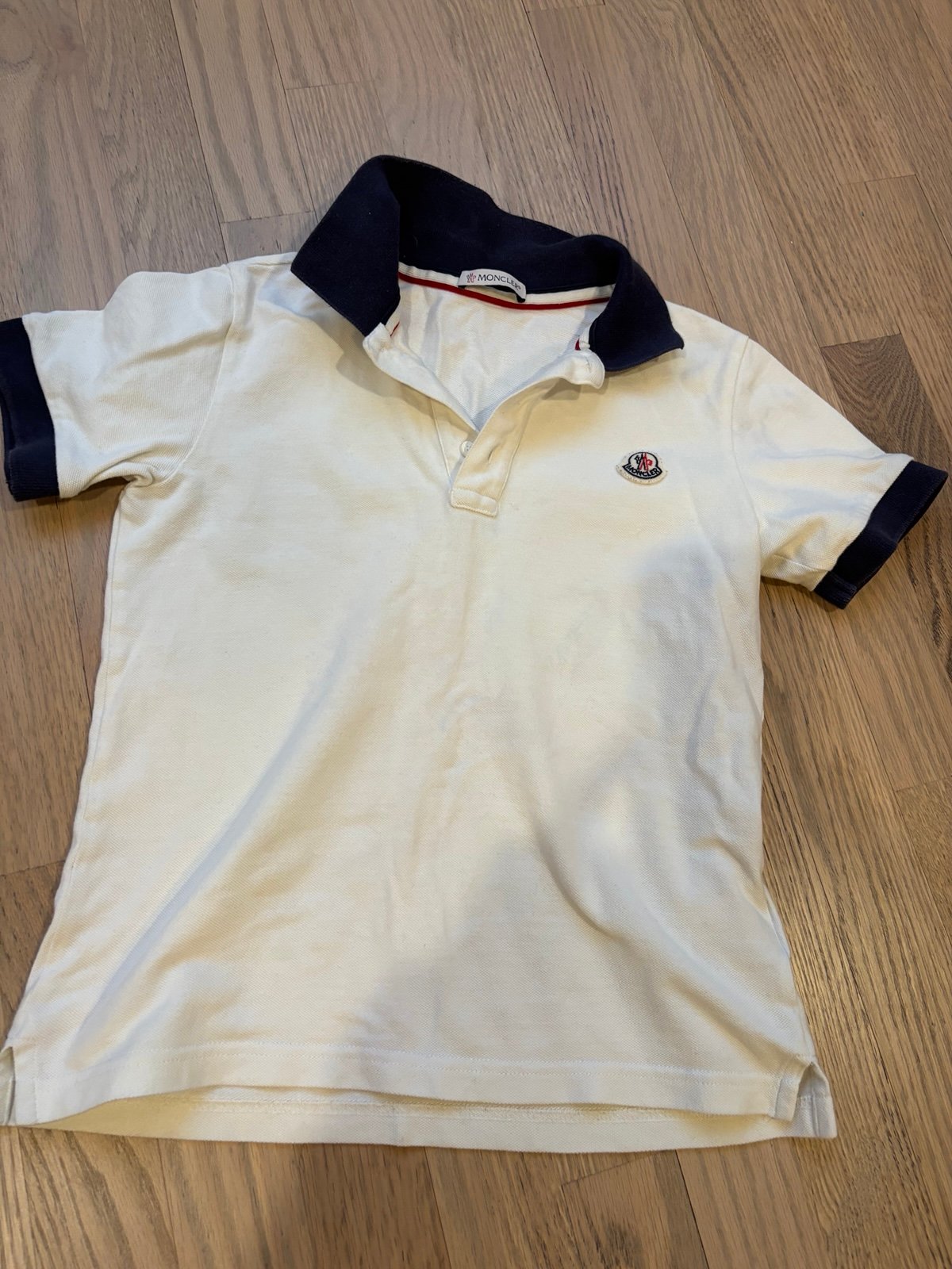 Moncler Polo Shirt Boys Kids Fits 6-8Y