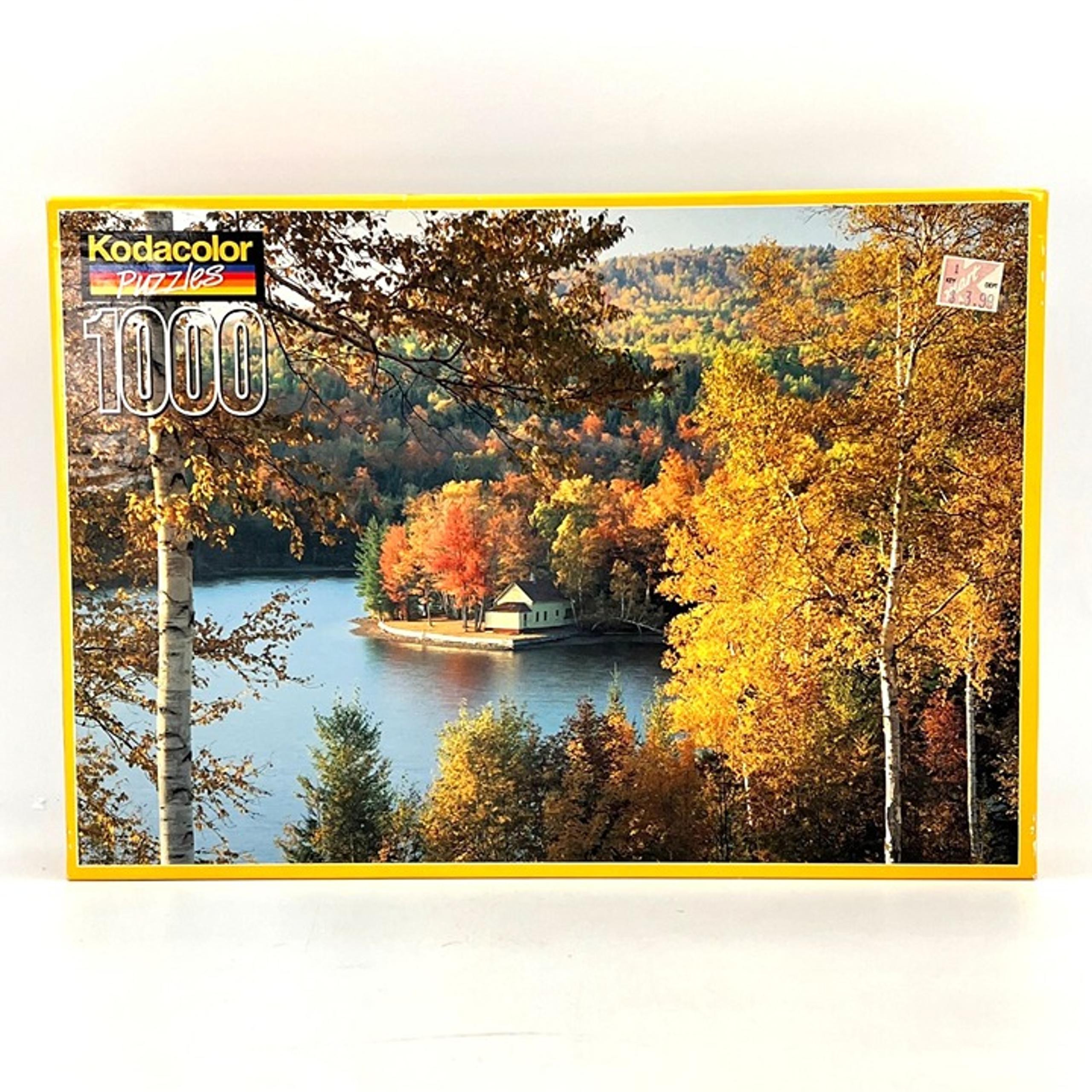 Vintage Kodacolor 1000-Piece Puzzle Wyman Lake Bingham Maine Factory Sealed 1996