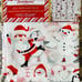 NIB❤️Peppermint Place Santa with Snowman and Penguins Peva Shower Curtain