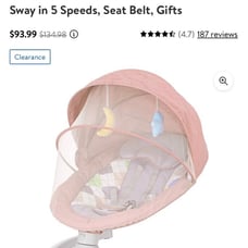 Baby swing