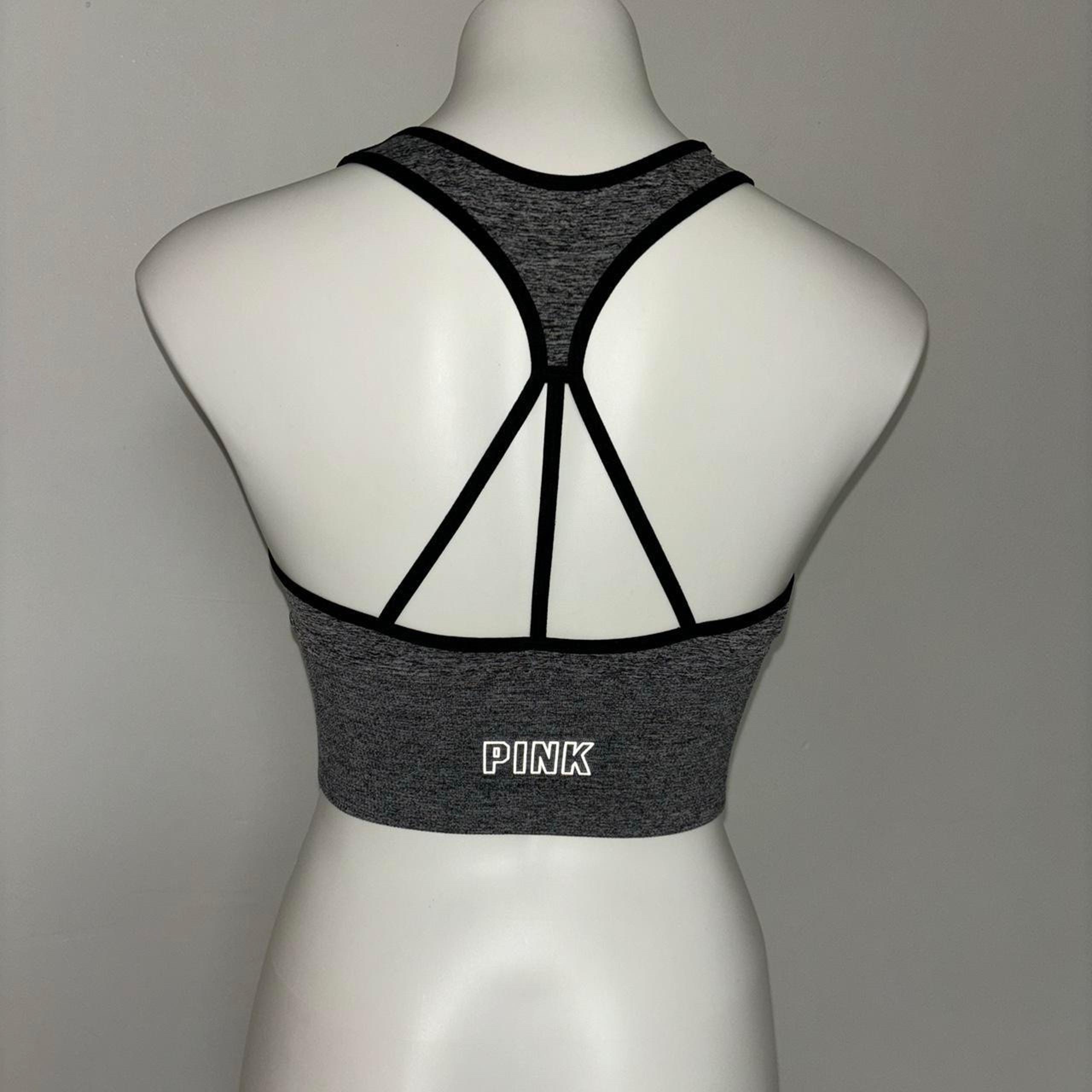 Pink sport cute sport bra women’s size medium  Like new condition