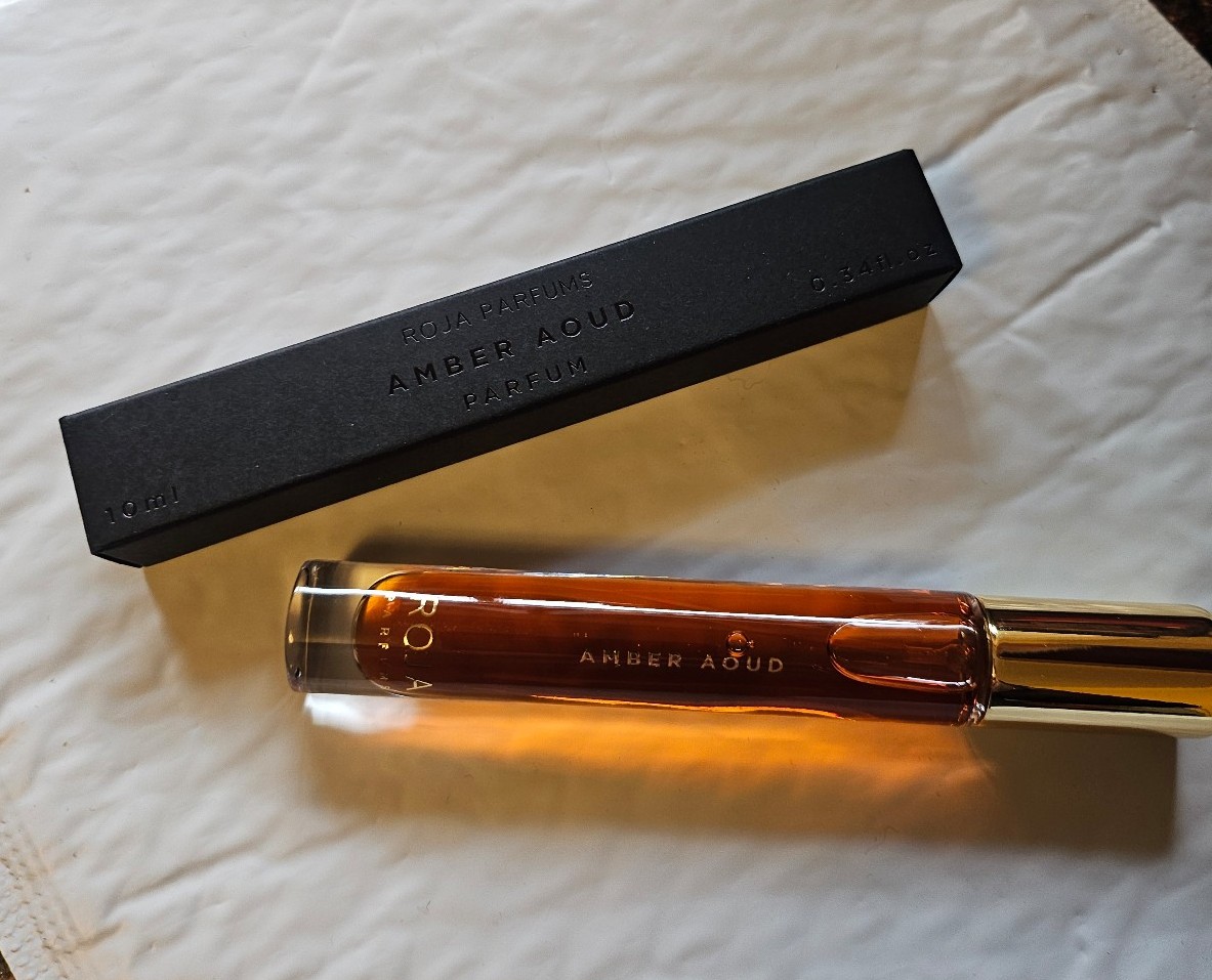 Amber aoud by Roja parfums l0 ml spray travel size Unisex