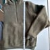 Outdoor Voices MegaFleece 1/2 Wool Blend Half Zip Women's XS Green Hoodie Jacket