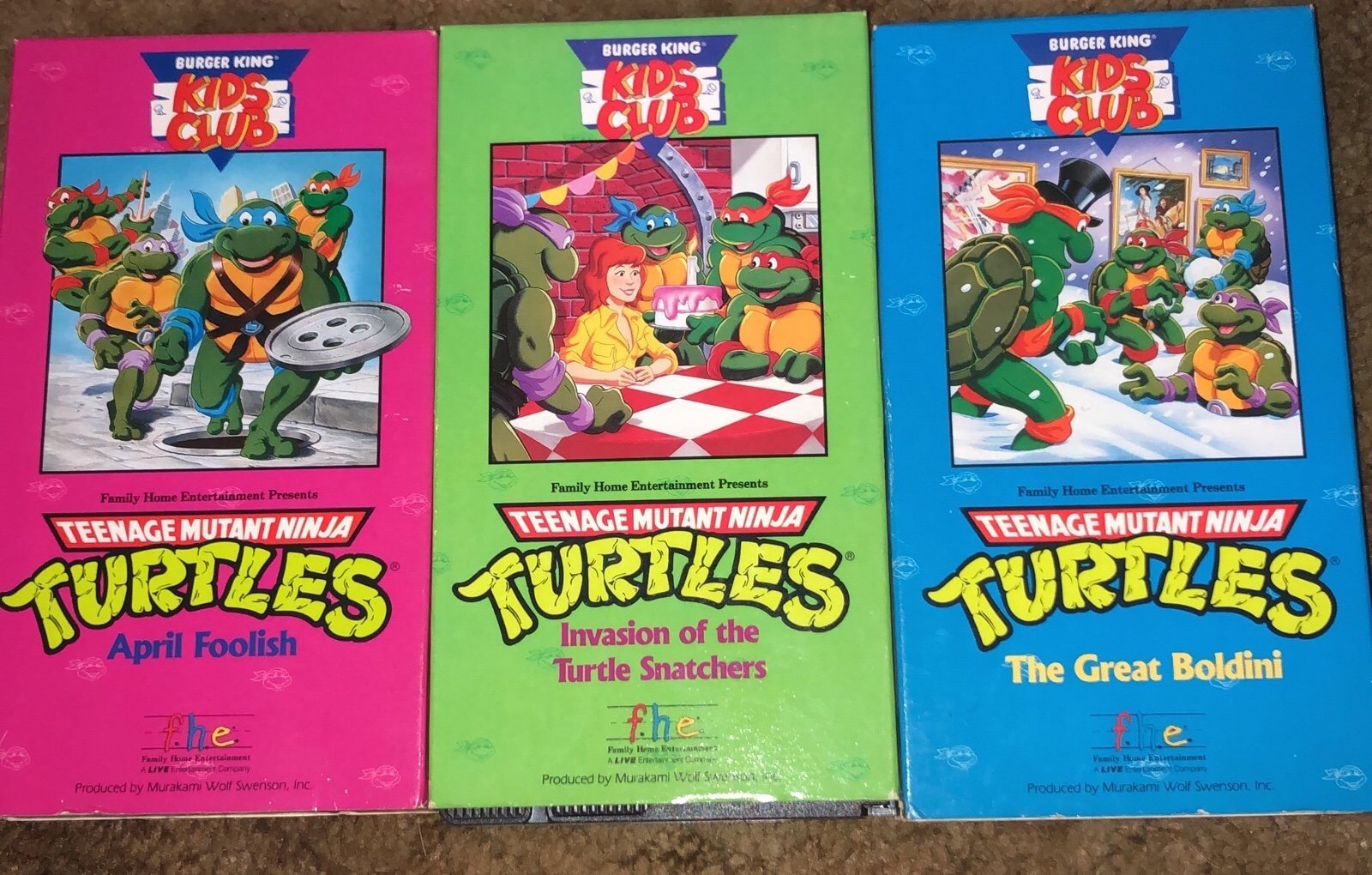 Teenage Mutant Ninja Turtles vintage VHS