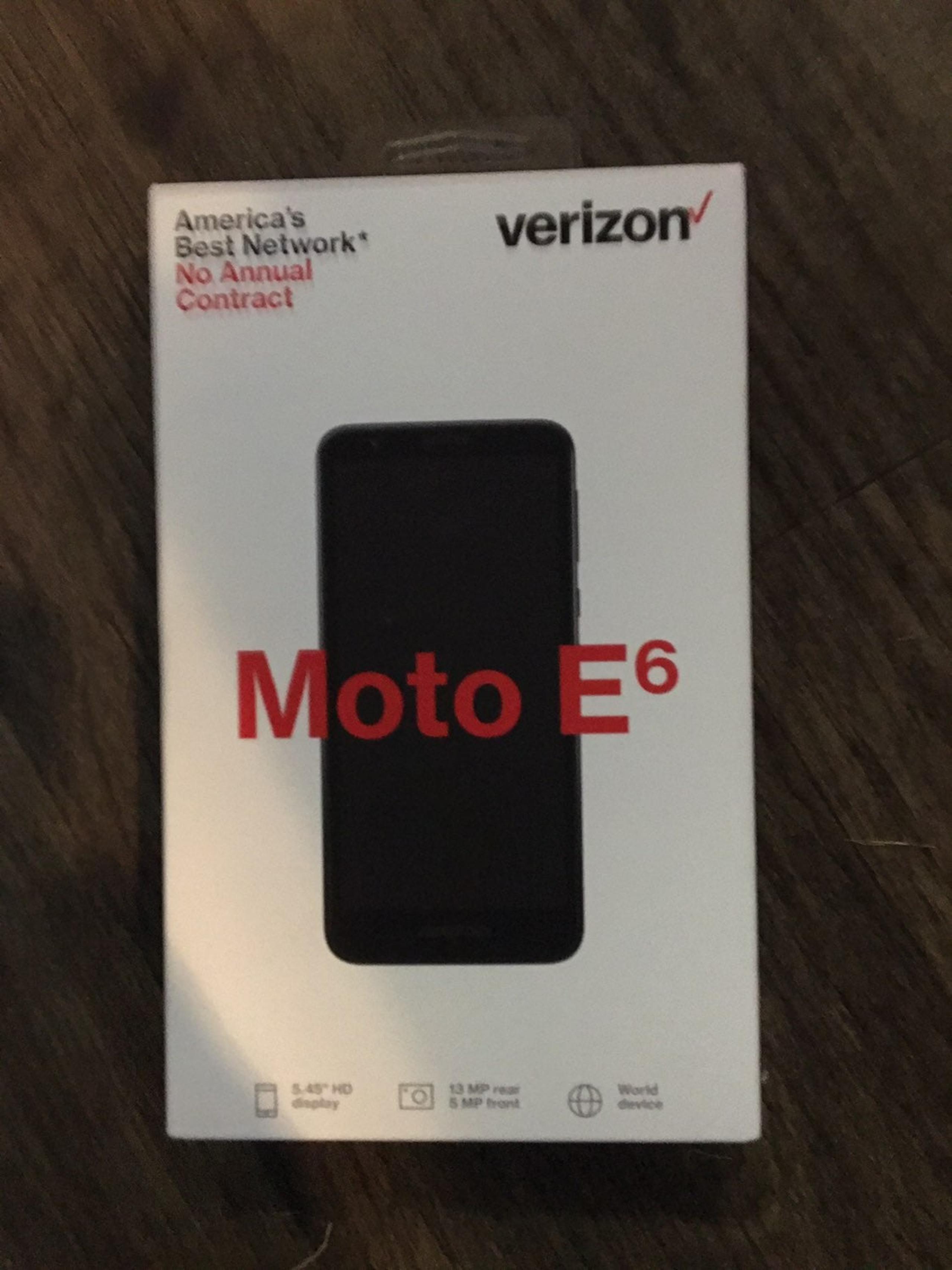 BRAND NEW VERIZON MOTO E6