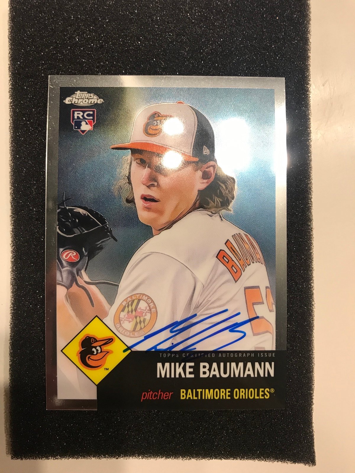 Topps chrome platinum 2022 Mike Baumann auto
