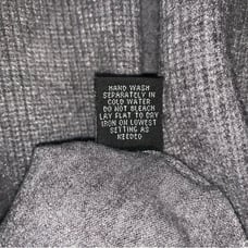 Grey Knit Cardigan Women Large Drapy Boxy Oversized Open Front Cozy Soft Neutral