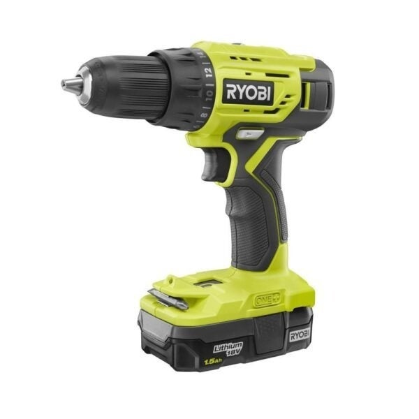 Ryobi 18V Lithium-Ion Cordless 1/2 Drill/Driver Kit