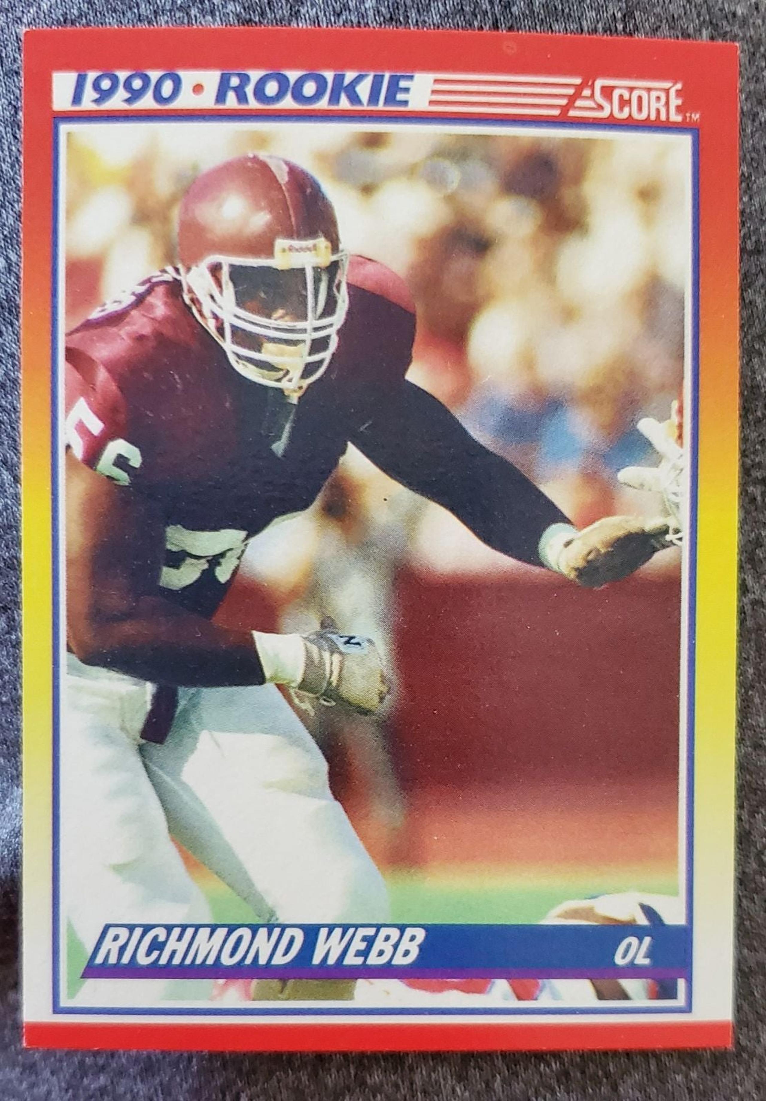 1990 Score Richmond Webb Rookie