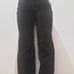 Black leather suede pants