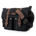 Military Canvas Leather Shoulder Messenger Bag