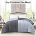 Lightweight Bed Comforter Gray