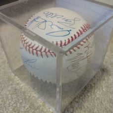 AUTOGRAPHED Atlanta Braves ('90s) Baseball (6 players)