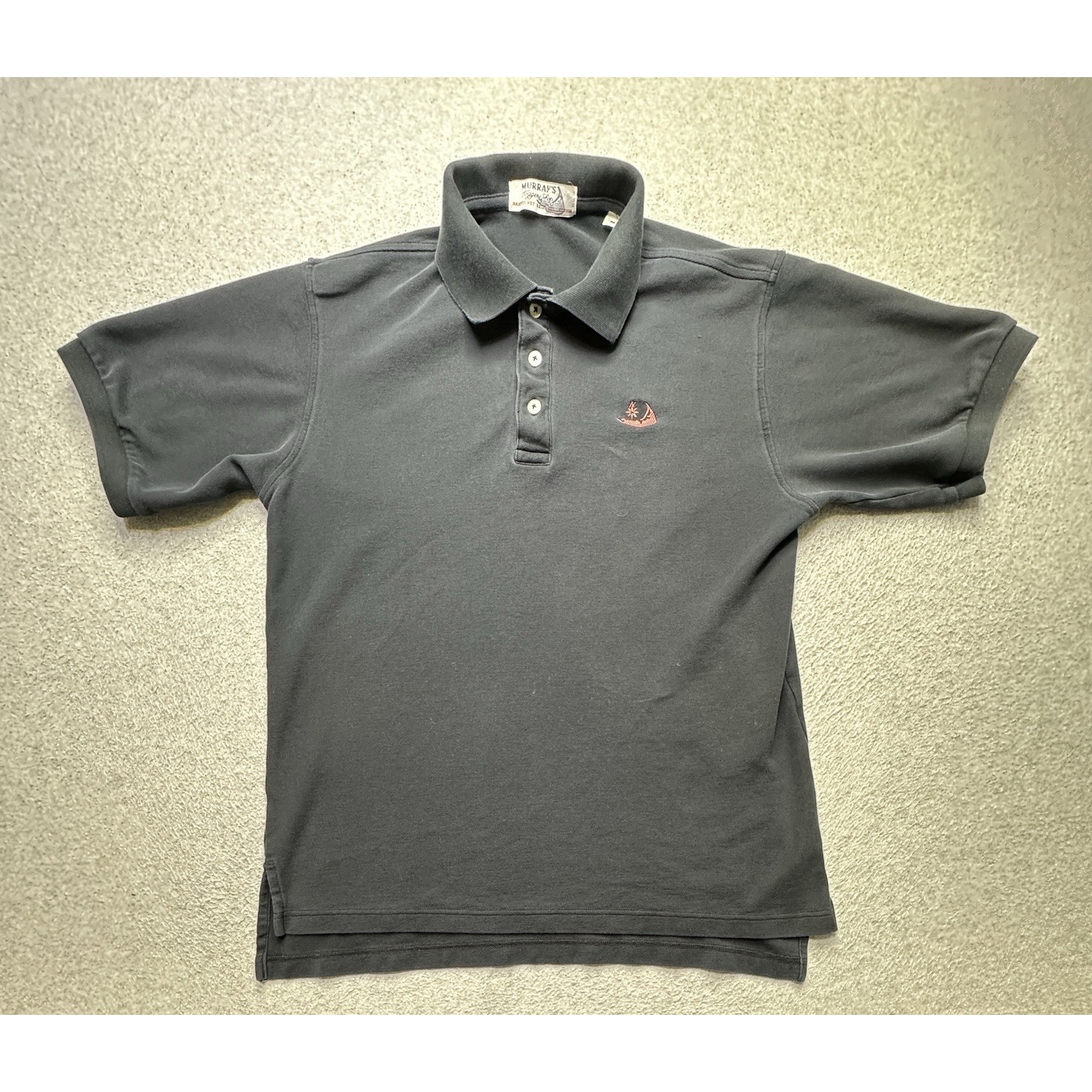 Murray's Toggery Shop Polo Shirt Adult Medium Black Nantucket Golf Preppy Mens