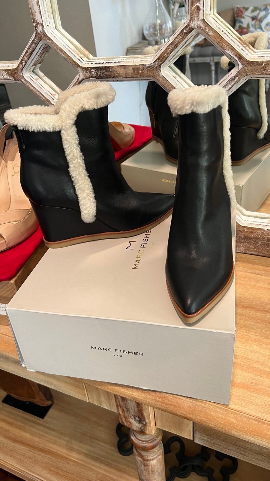 Marc Fisher leather booties