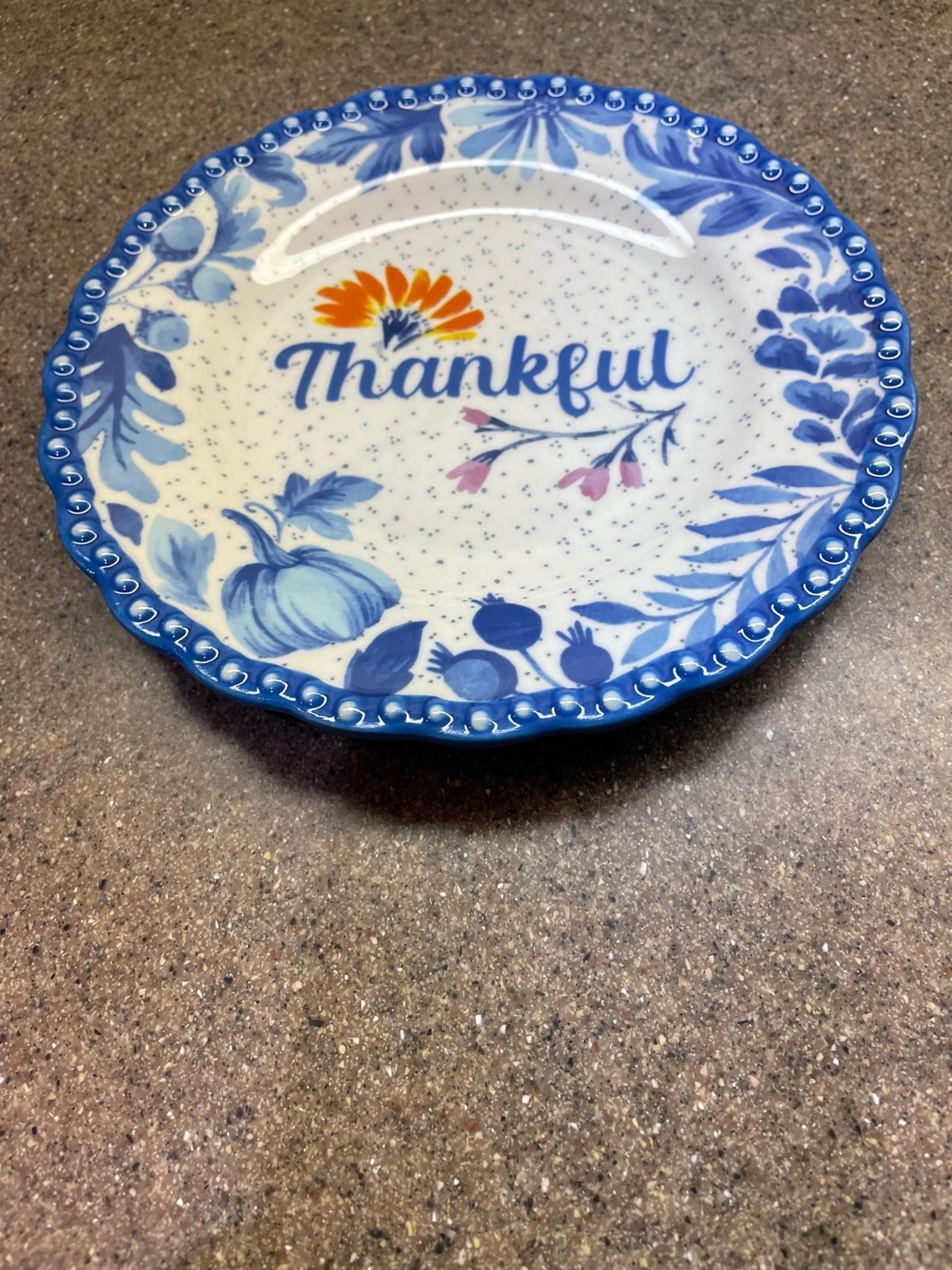 The Pioneer Woman Woodland Whimsy “Thankful” Appetizer Plate