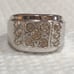 Vintage 18KGP CZ Unisex Ring Size 8