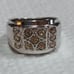 Vintage 18KGP CZ Unisex Ring Size 8