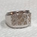 Vintage 18KGP CZ Unisex Ring Size 8